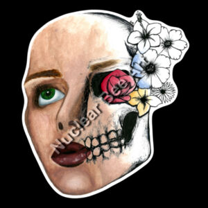 Flowers of Fear  - AS Colour Womens Crop Tee Design