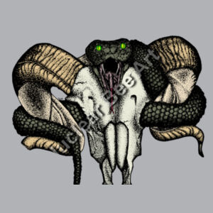 Goat Skull & Snake (Coloured) - AS Colour Womens Yes Racerback Singlet Design