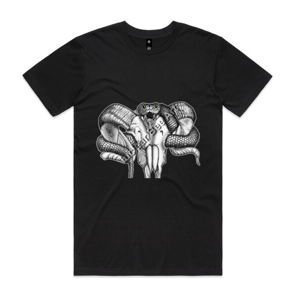 Goat Skull & Snake  - AS Colour Mens Staple T shirt Thumbnail