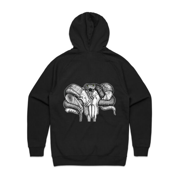 Goat Skull & Snake - AS Colour Mens Supply Hood Thumbnail
