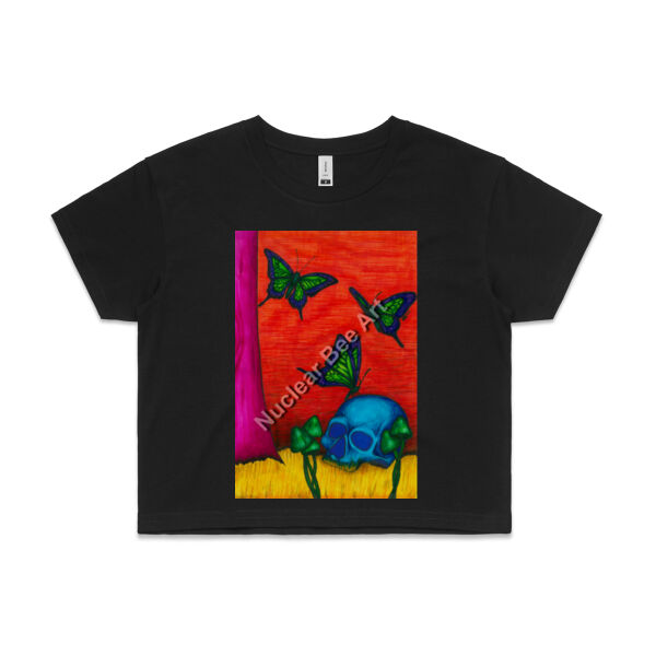 ButterBrains - AS Colour Womens Crop Tee Thumbnail