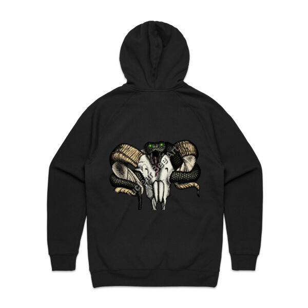 Goat Skull & Snake (Coloured) - AS Colour Mens Supply Hood Thumbnail