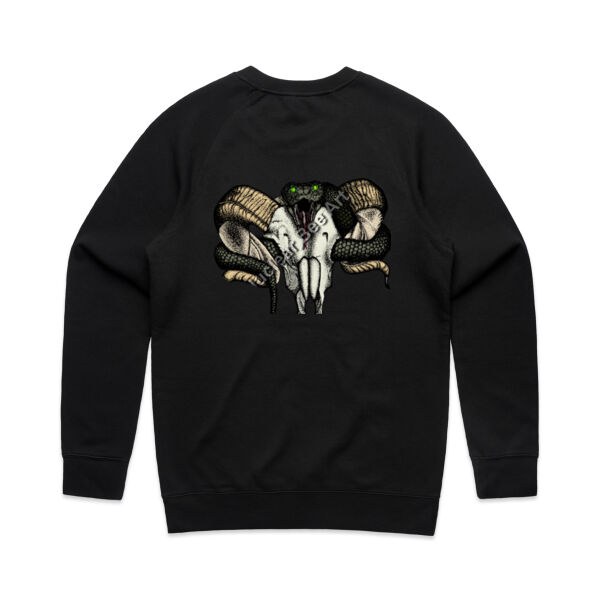 Goat Skull & Snake (Coloured) - AS Colour Mens Supply Crew Thumbnail